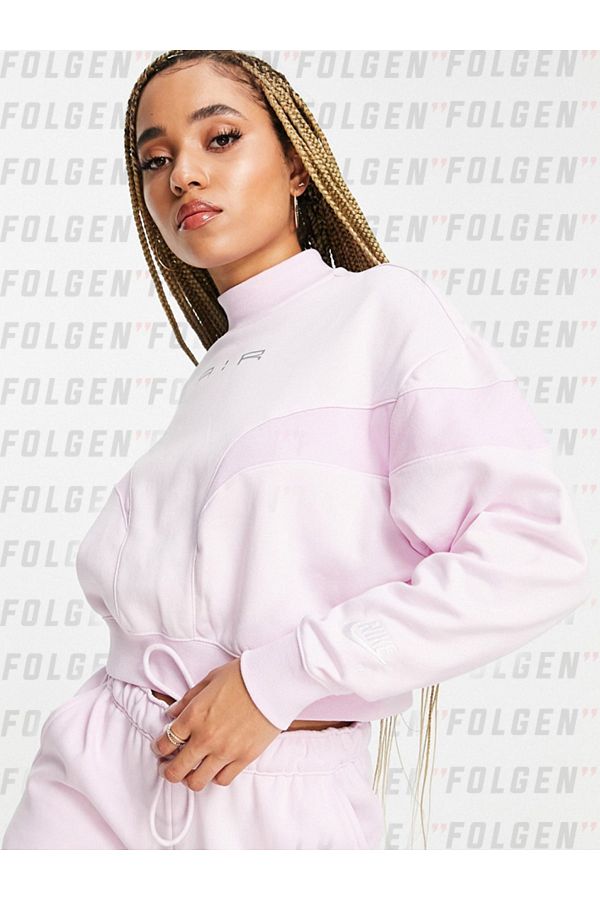 Nike cropped mock neck cheap