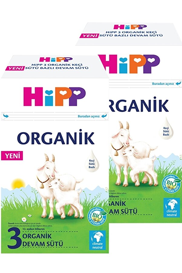 Hipp 3 Organik Keçi Sütü Bazlı Devam Sütü 400 gr X 2 Adet