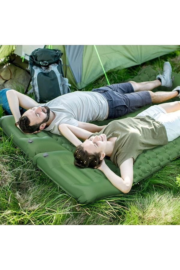 SW CCO Camping sleeping mat2 person self inflating air mattress outdoor camping mattress with pillow ultra light Trendyol