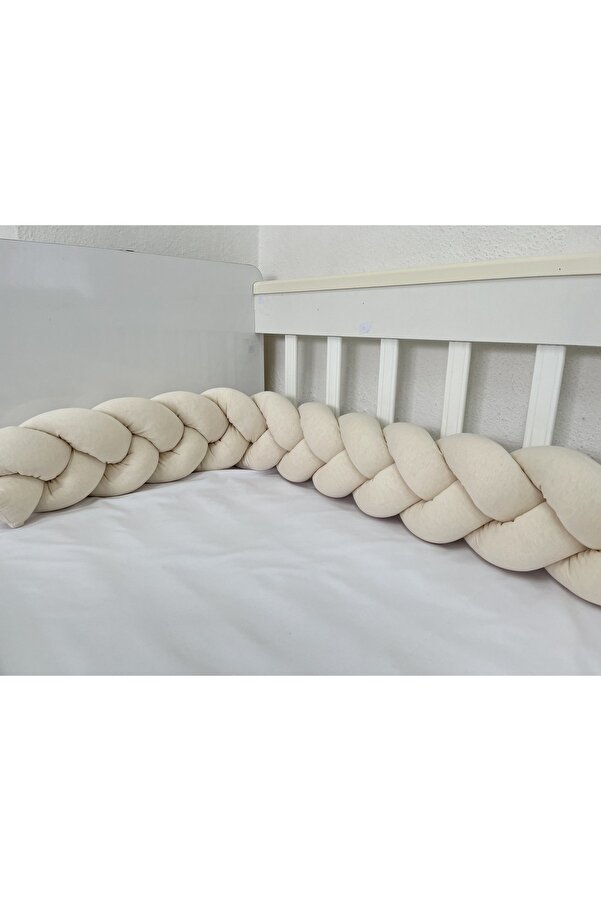meleginisiklitoplari Örgü Korumalık 240 Cm 3'lü Örgü / 50x90 Sepet Beşik - Yatak Koruyucu