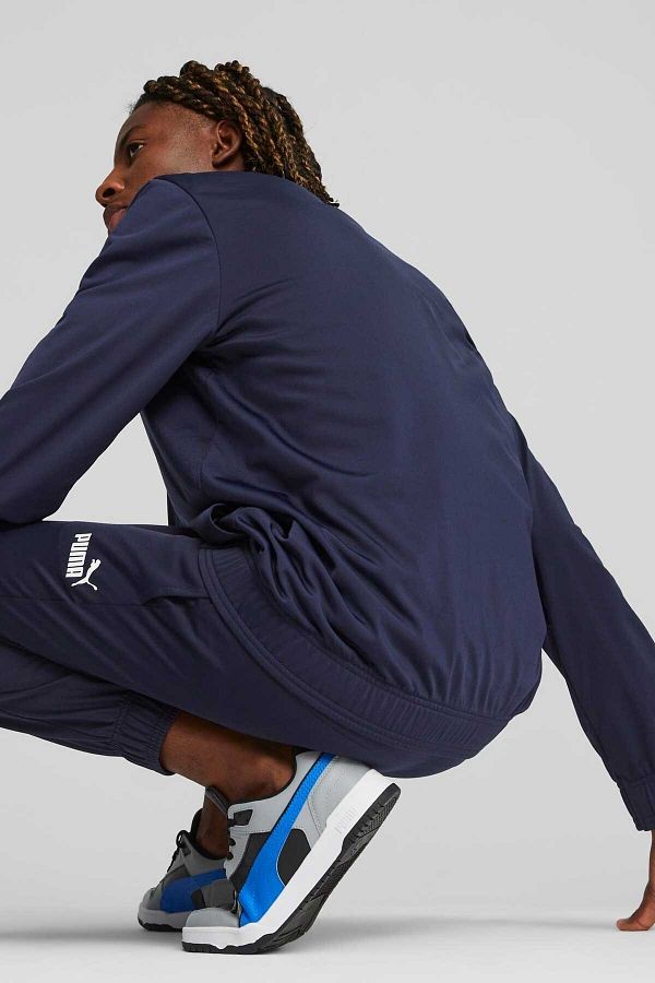 Puma tracksuit navy sale