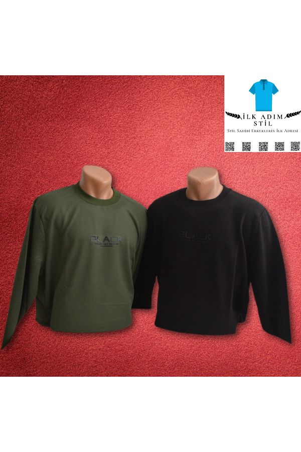 Wolddi.Das men s green sweatshirt Trendyol