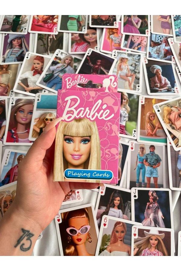 Barbie playing cards top