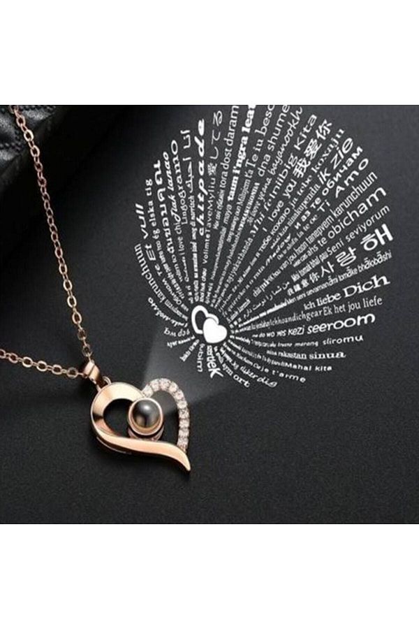 I love you in a 100 languages necklace shop