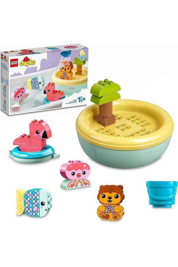 LEGO ® Duplo® Ilk Banyo Zamanı Eğlencesi: Yüzen Hayvan Adası 10966-18 Ay Ve Üzeri Okul Öncesi Yaştaki