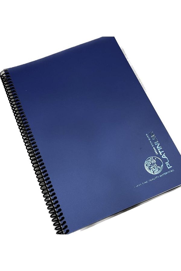 karinabest-Gıpta Platinum مجموعة دفتر ملاحظات مدرسية ذات ألوان معدنية عالية الجودة مقاس A4 100 ورقة غطاء PP مربعات مع حلزون 1
