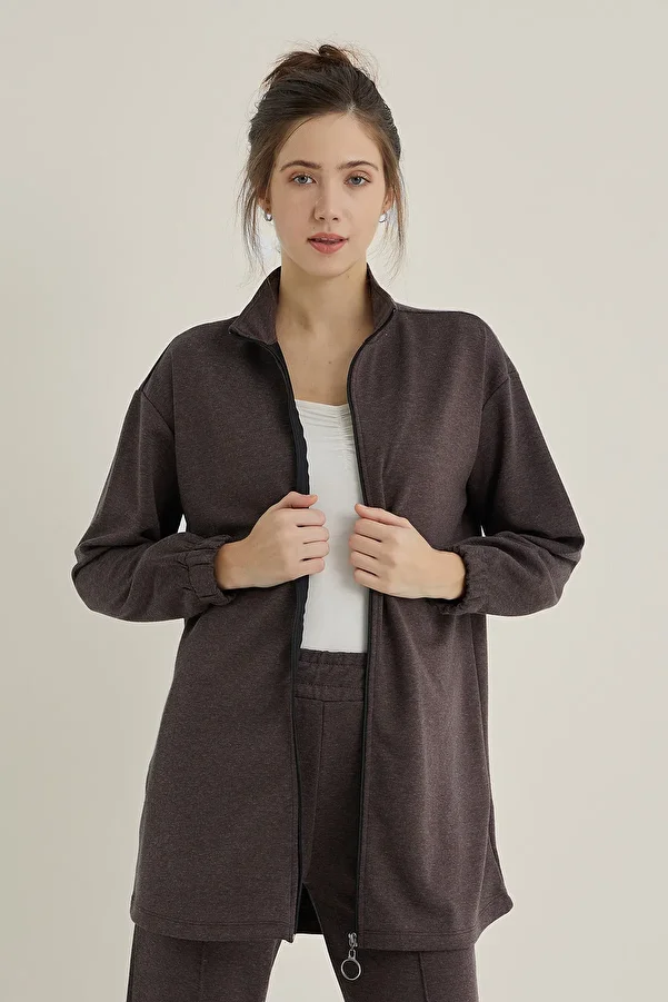 PAULMARK-Oversize mikina na zip 1