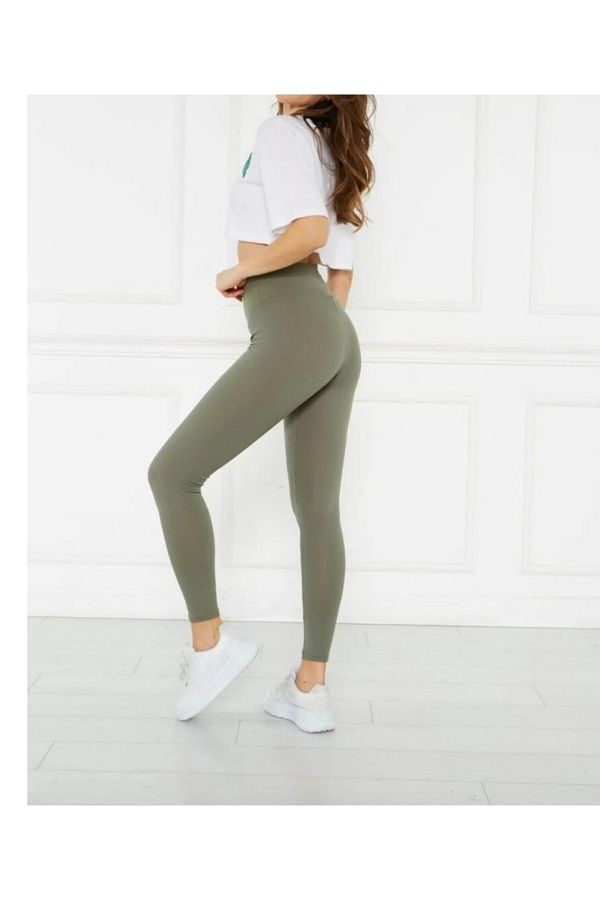 ALBAHA COLLANTS Leggings Khaki High Waist