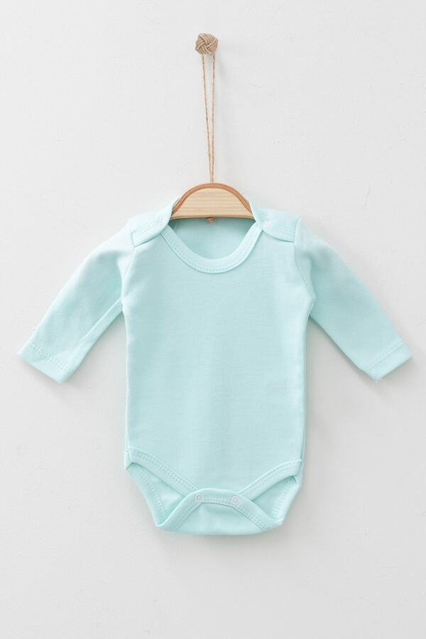 ADABEBEK %100 Pamuk Uzun Kollu Çıtçıtbadi Çıtçıtlı Body