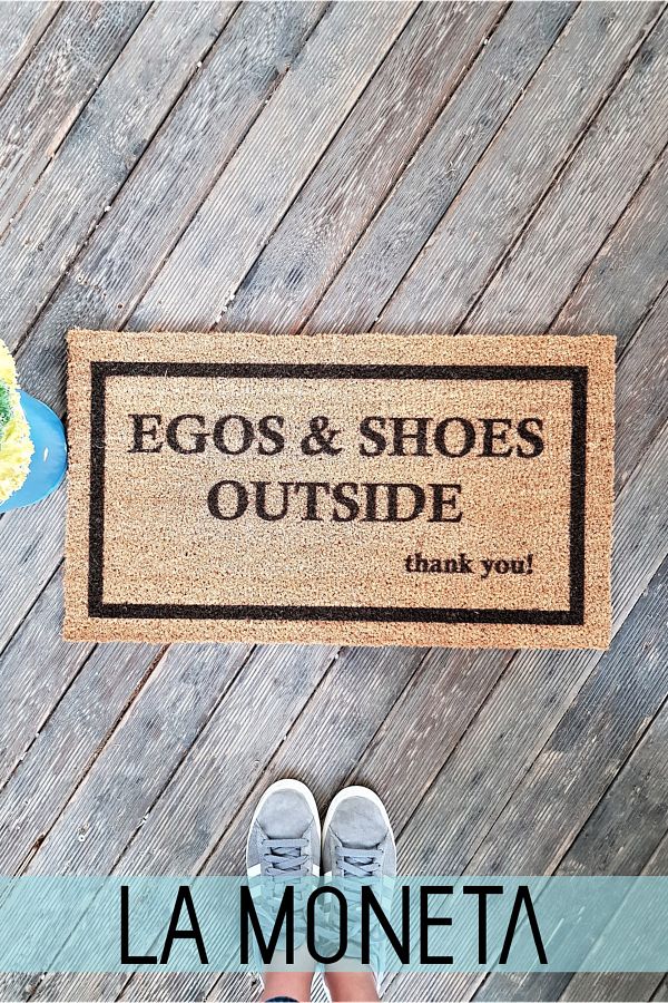 LAMONETA-Egos and Shoes Outside Design Floor Mat 1