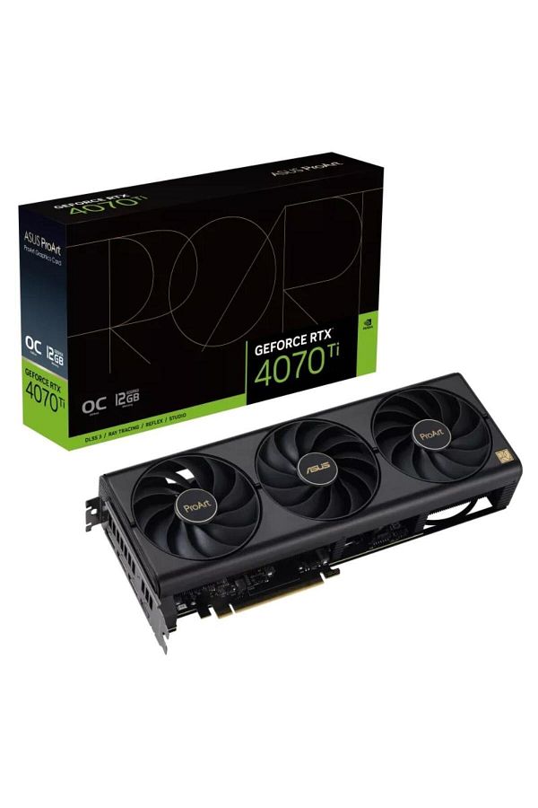 ASUS-Proart-Rtx4070Ti-O12G 12Gb Geforce Rtx4070Ti Gddr6X 192Bit HDMI 3Xdp 16X Graphics Card 1