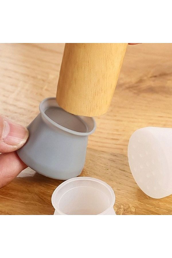 Dolsh 8 Pieces Silicone Anti Slip Anti Scratch Functional Furniture Socks for Table and Chair Legs Trendyol