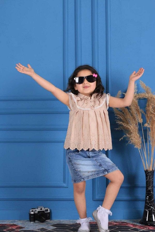 Blue jean skirt suits cheap