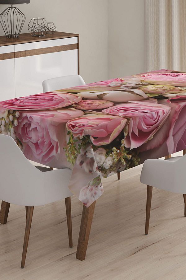 Realhomes-Custom Design 3D Digital Printed Tablecloth - 120 x 140 cm 1