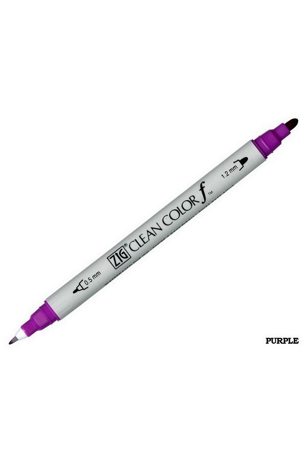 Zig-Clean Color F Tcs-6000t 082 Purple Double Sided Pen 1