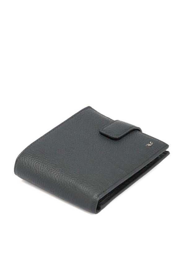 Tergan-Genuine Leather Navy Blue Leather Men's Wallet S1CE00001571 1