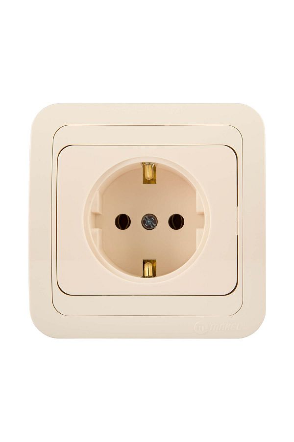 MAKEL-Mimosa Cream Cream Grounded Socket 1