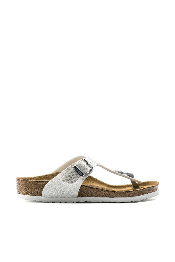 Birkenstock-Gizeh Kids White Slippers1008282 1