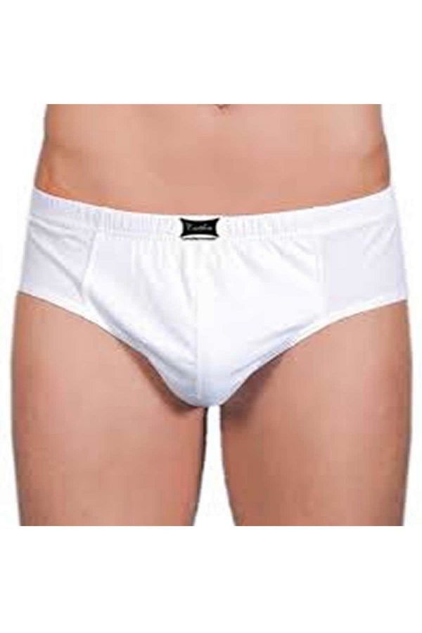 Tutku-White 109 Cotton Combed Men's Kom Panties 1
