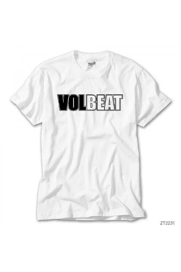 Z zepplin Volbeat Text White T Shirt Trendyol