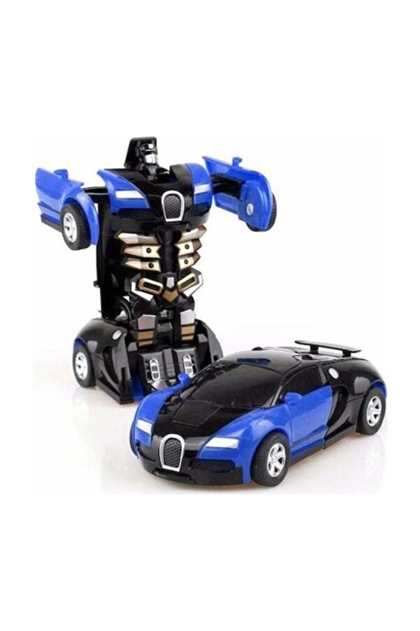 CAN Robota Dönüşen Işıklı Sesli Transformers Tarzı Bugatti Araba