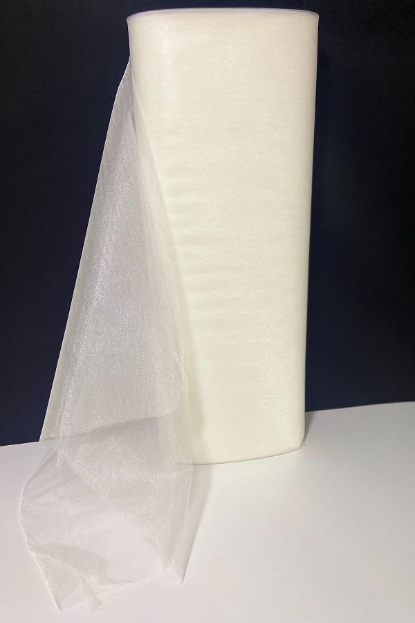 ZEYMERADE-Cream Decoration Tulle, Bundle Dowry Tray Suitcase Door Birthday Decoration Tulle, Length 1 Mt Width 3 Mt 1