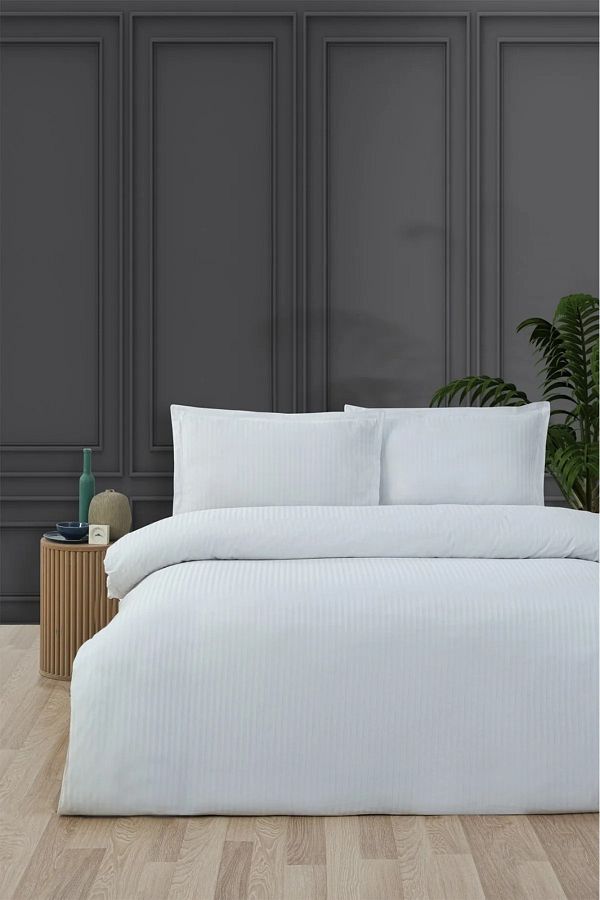 Lotusline-Set cuvertură de pilota unică din satin de bumbac Seria de lux 1
