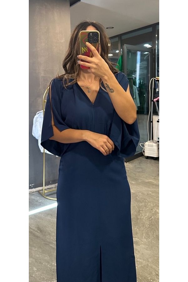 The Ness Collection Original Karen Millen navy blue evening dress Trendyol