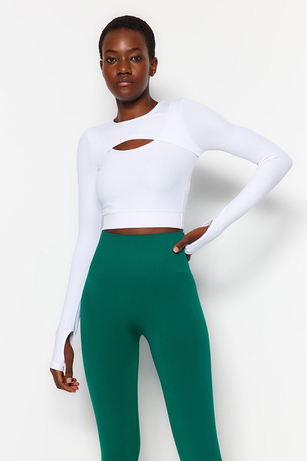 Sports top with thumb holes clearance