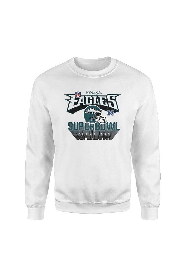 White philadelphia eagles sweatshirt store