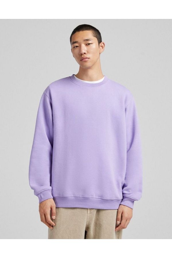 Lilac crew neck sweatshirt online