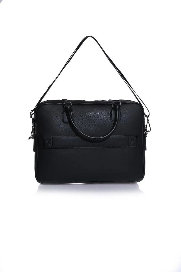 Fossil 2037 Vegan Leather laptop bag briefcase unisex computer bag stylish design BLACK Trendyol