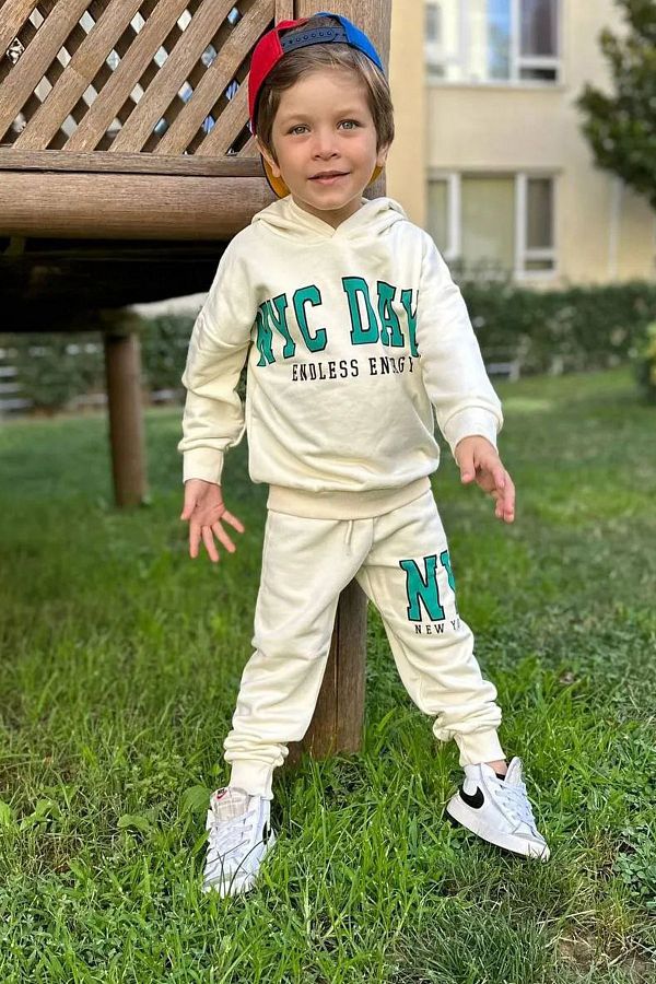 Boys green tracksuit bottoms sale