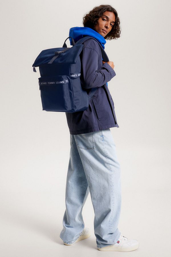 Navy blue tommy hilfiger backpack store