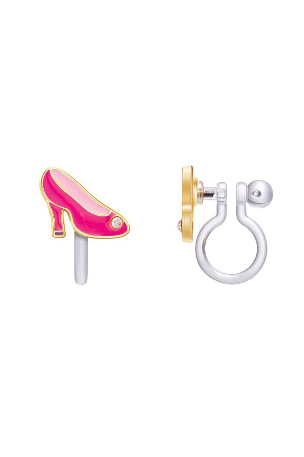 Hot pink clip on earrings hotsell