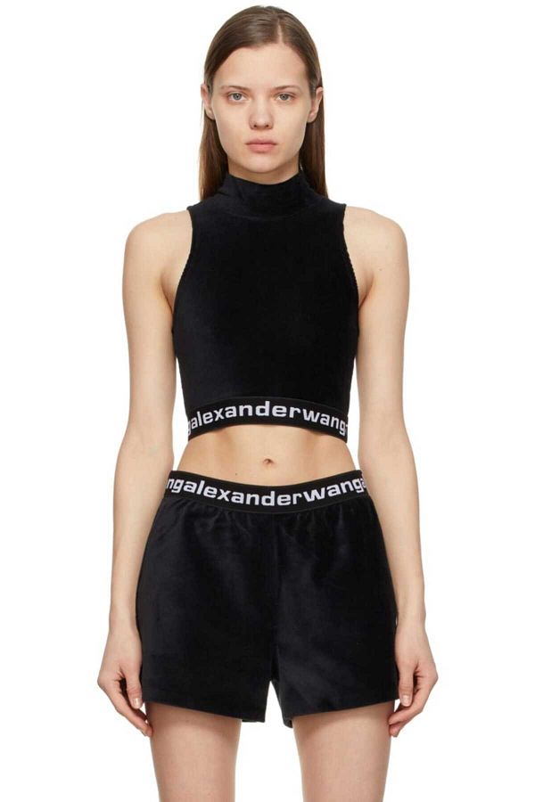 Sheky-ALEXANDER WANG VELVET SHORTS SET 1