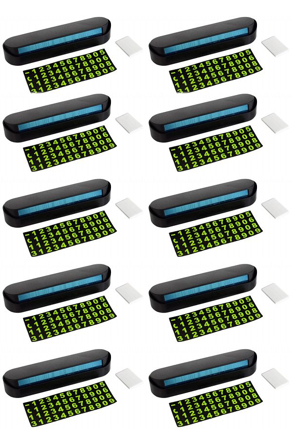 REPLAX-10 Pieces of Numerical Number Counter, Openable and Closed, Highlighted 1