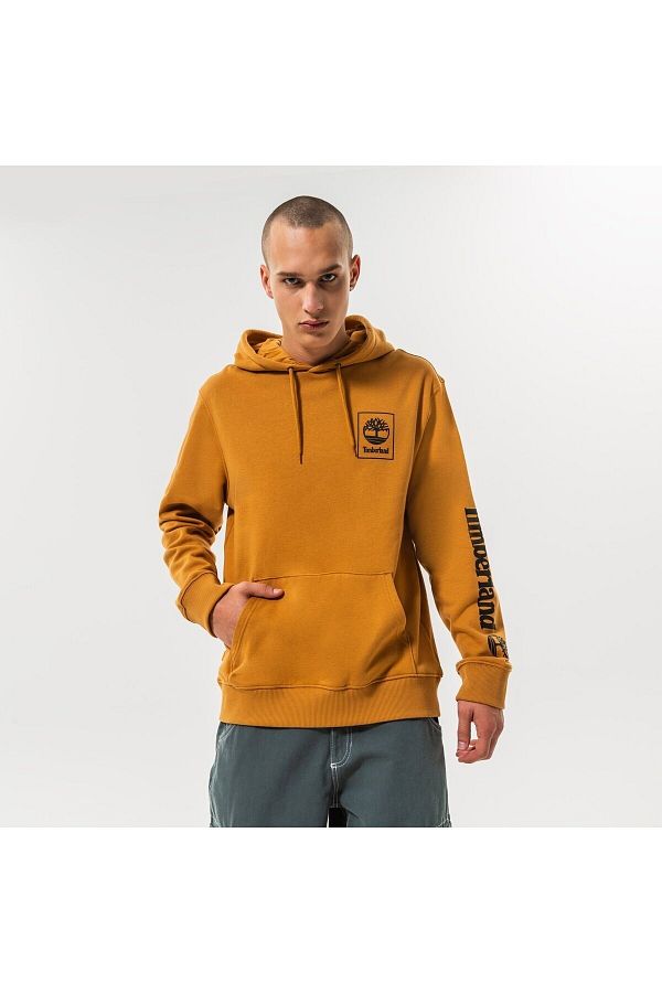 Timberland Stack Logo Print Hoodie regular Bb Men s Yellow Sweatshirt Tb0a5zhnp471 Trendyol