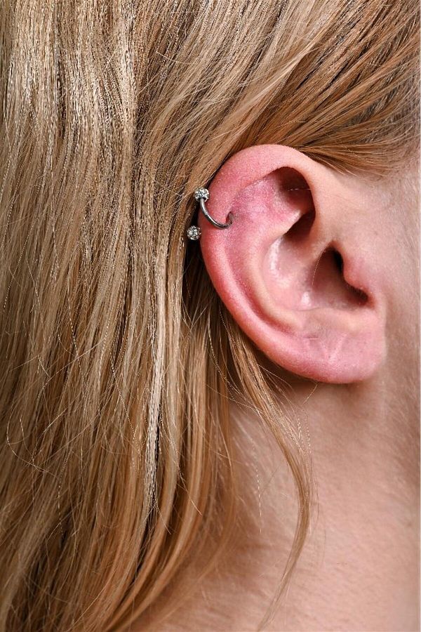 TÜKKAN ACCESSORİES-HAMUR SHAMBALA BALL CIRRAHİ STEEL CURVED TRAGUS HELİX CRIMP LIP BELL SPIRAL PİERCİNG-0VP167 1