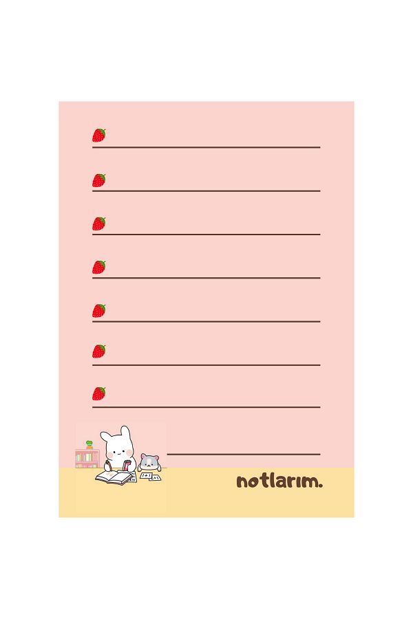 Sumicorn Design-Cute Kawaii Memo Pad, Notepad, To Do List, Memopad, Planner, A6 (10,5x14,8 cm), 100 pcs 1