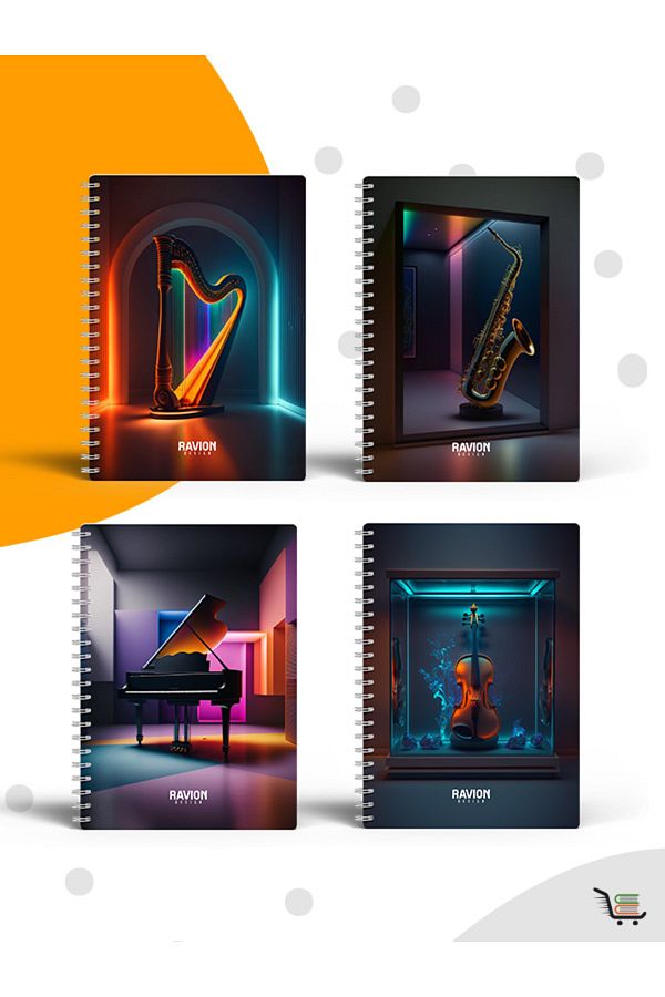 RAVİON-Concept Notebook Special Design Set of 4 (2 Squared-2 Lined) HzlKtpAL16 1