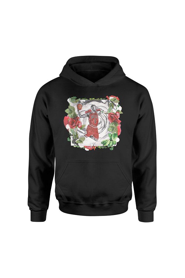 NSJ SPORTIVE Chicago Bulls Derrick Rose Black Hoodie Trendyol