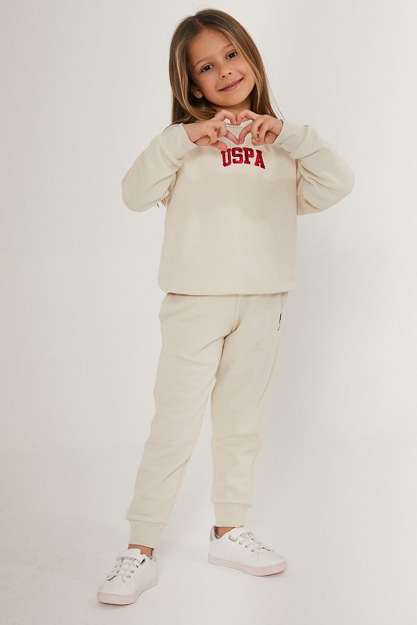 U.S. Polo Assn. U.S. Polo Assn Energy White Girls Tracksuit Set Trendyol