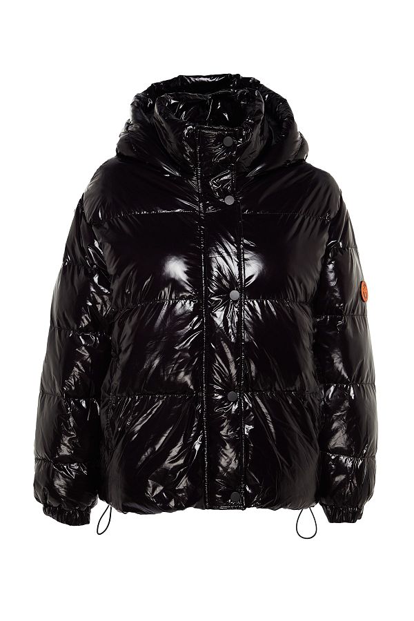 Trendyol Collection Shiny Water Repellent Black Oversize Trendyol Collection Shiny Water Repellent Black Oversize