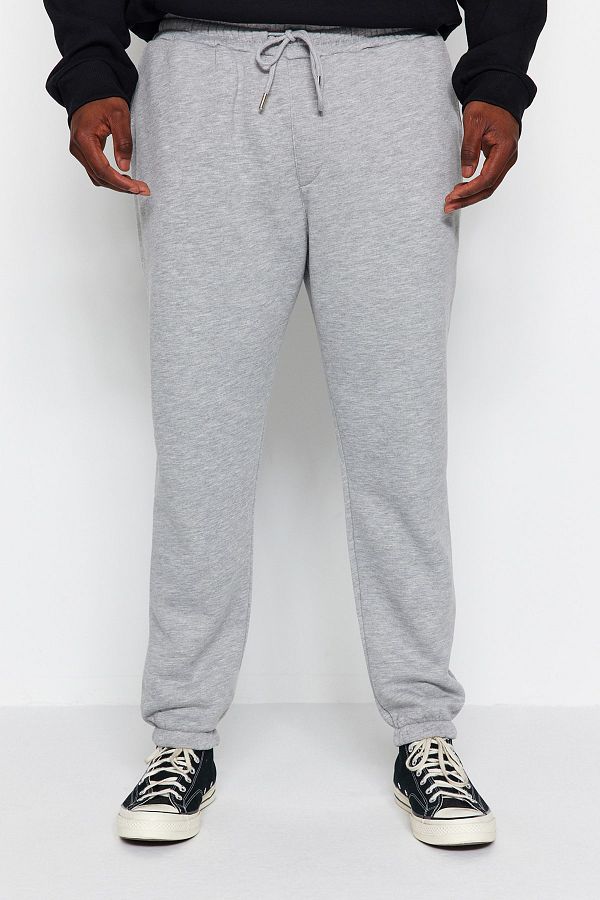 Plus size grey sweatpants hot sale