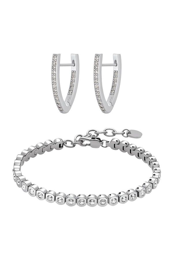 Heideman-Schmuckset Frauen mit Armband und Ohrringen Set Amilla silberfarben Basic 1