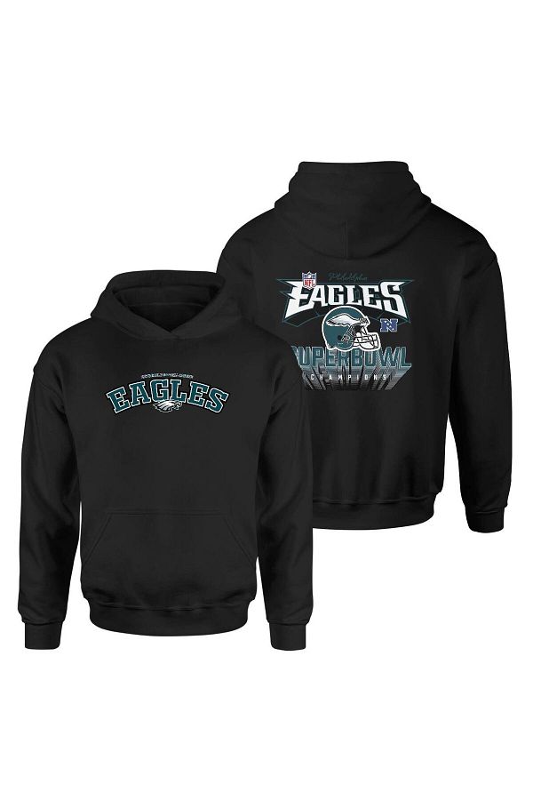 NSJ SPORTIVE Philadelphia Eagles Super Bowl Champions Black Hoodie Trendyol