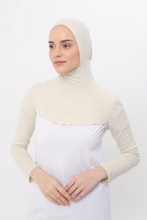 Altobeh-Gât Guler Bonnet Manecă Lungă Cremă 1