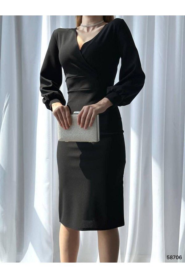 Mossta Evening Prom Dress Black Pencil skirt Trendyol