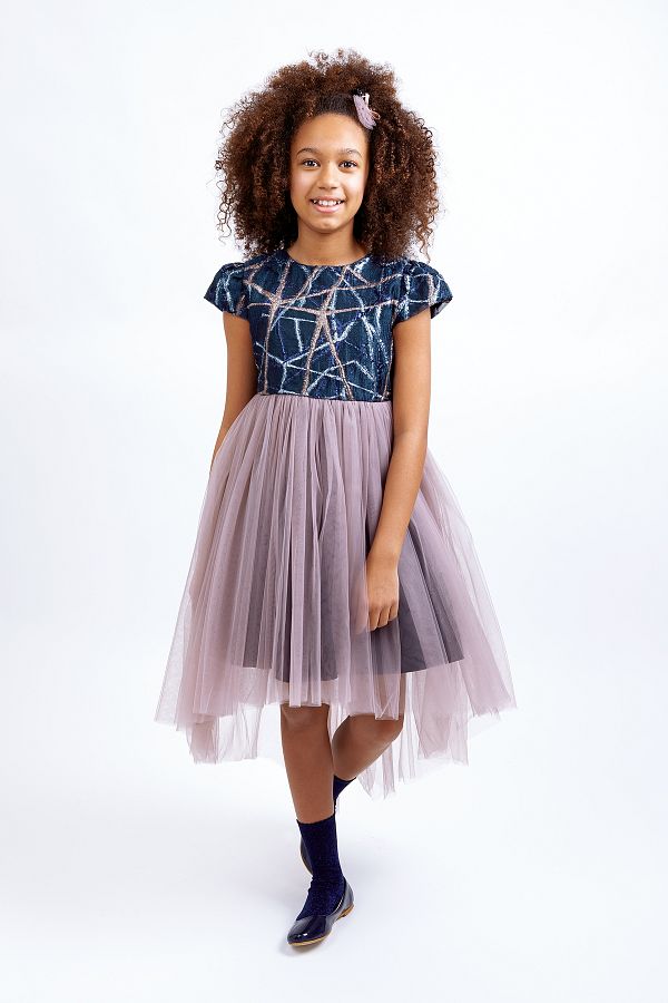 Jolanda Girl s Navy Blue Tutu Skirt Party Dress Trendyol